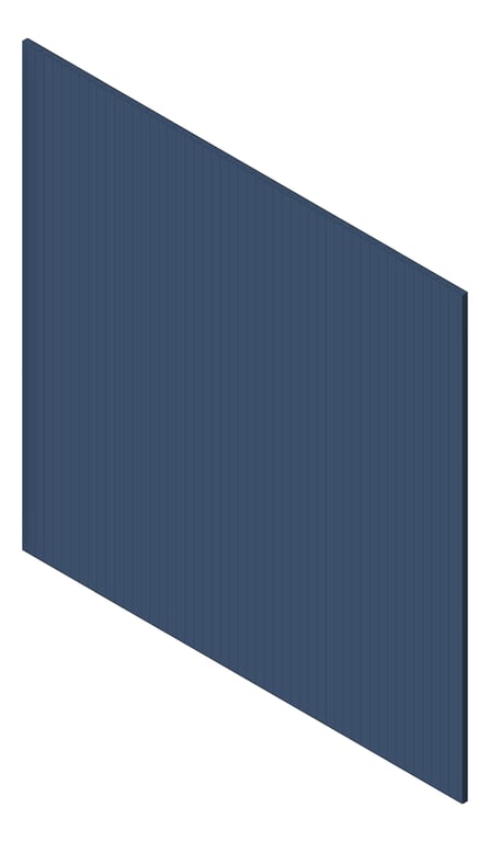 3D Shaded Image of Panel Decorative Laminex Surround DemiRound20 WinterSea