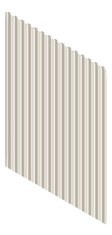 3D Presentation Image of Panel Decorative Laminex Surround FrenchStripe30 HogBristleHalf