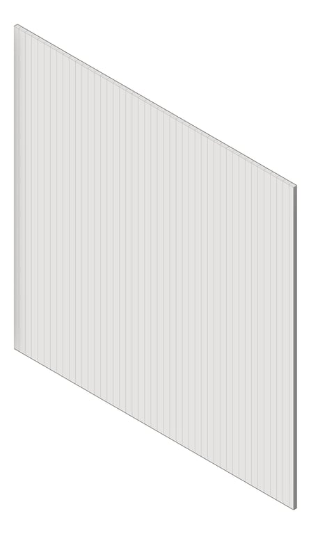 3D Shaded Image of Panel Decorative Laminex Surround Scallop22.5 Silkwort