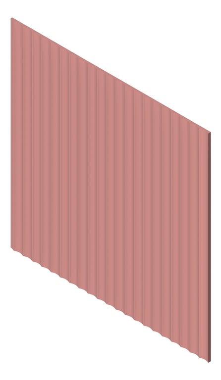 3D Presentation Image of Panel Decorative Laminex Surround Scallop45