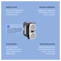 LG-NS531011-WEB-MKT Image of Switch 1Gang2Button LegrandAU Inspyra Smart Wireless ClipIn Master