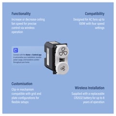 LG-NS532011-WEB-MKT Image of Switch 1Gang2Button LegrandAU Inspyra Smart Wireless ClipIn Fan