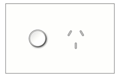 Front Image of Outlet Power LegrandAU Inspyra Smart Hor Single 10A