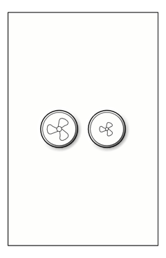 Front Image of Switch 1Gang2Button LegrandAU Inspyra Smart Wireless ClipIn Fan