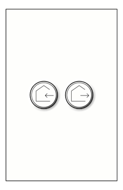 Front Image of Switch 1Gang2Button LegrandAU Inspyra Smart Wireless ClipIn Master