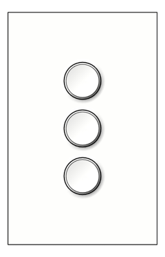 Front Image of Switch 3Gang LegrandAU Inspyra Smart Dimmer 350W