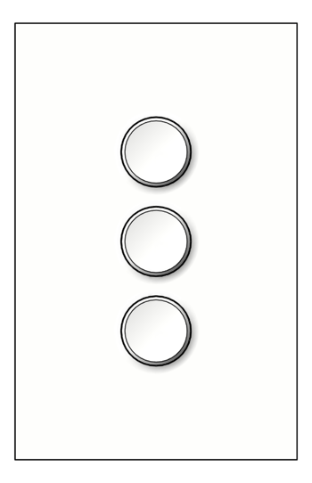 Front Image of Switch 3Gang LegrandAU Inspyra Smart Vert 100W