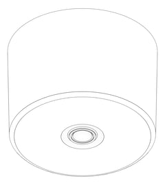 3D Documentation Image of Lighting SurfaceMount LegrandAU Emergency LEDSatellite D50