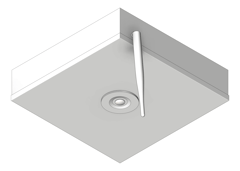 3D Shaded Image of Lighting SurfaceMount LegrandAU Emergency LEDSatellite D63