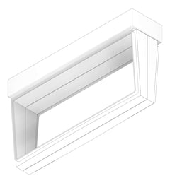 3D Documentation Image of Lighting SurfaceMount LegrandAU Emergency LEDSlideConnectExit G2 NoDecals