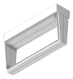 3D Shaded Image of Lighting SurfaceMount LegrandAU Emergency LEDSlideConnectExit G2 NoDecals