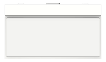 Front Image of Lighting SurfaceMount LegrandAU Emergency LEDSlideConnectExit G2 NoDecals
