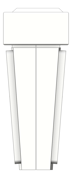 Left Image of Lighting SurfaceMount LegrandAU Emergency LEDSlideConnectExit G2 NoDecals