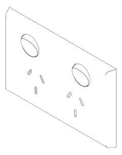 3D Documentation Image of Outlet Power LegrandAU Inspyra Commercial Hor Double 15A