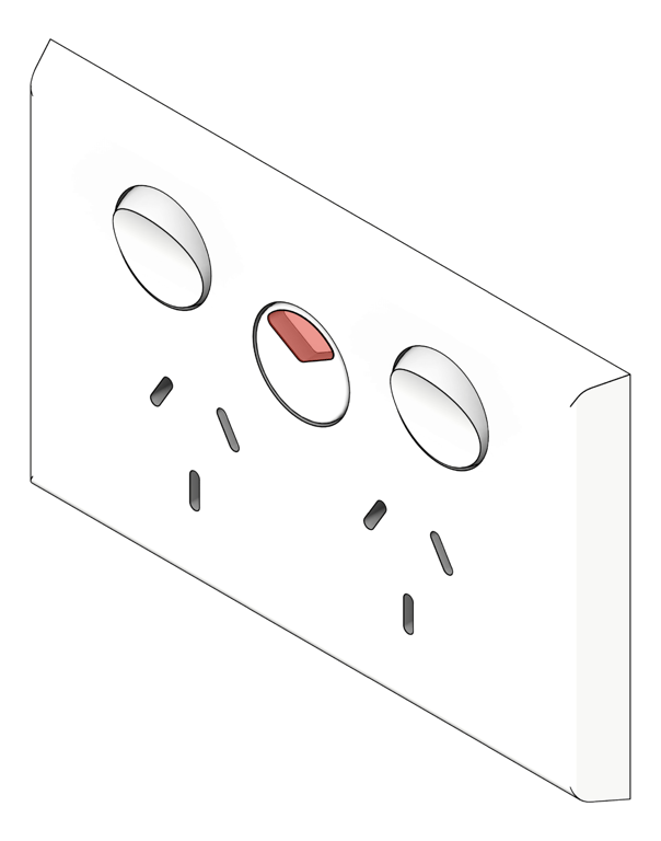 Outlet Power LegrandAU Inspyra Commercial Hor Double PowerIndicator 10A