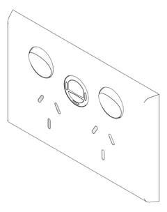 3D Documentation Image of Outlet Power LegrandAU Inspyra Commercial Hor Double RCD 10A