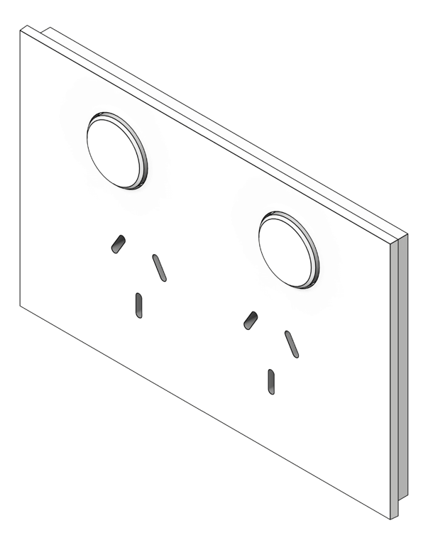 Image of Outlet Power LegrandAU Inspyra Hor Double PushButton 10A