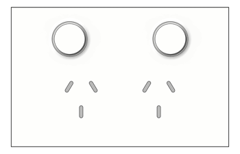 Front Image of Outlet Power LegrandAU Inspyra Hor Double PushButton 10A