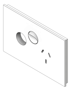 3D Shaded Image of Outlet Power LegrandAU Inspyra Hor Single ExtraFunction 10A