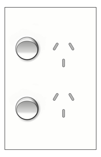 Front Image of Outlet Power LegrandAU Inspyra Vert Double 10A