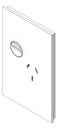 3D Shaded Image of Outlet Power LegrandAU Inspyra Vert Single 10A