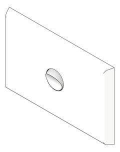 3D Shaded Image of Switch 1Gang LegrandAU Inspyra Commercial Hor 10A 10AX