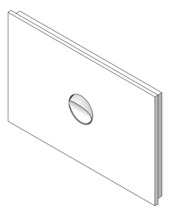 3D Shaded Image of Switch 1Gang LegrandAU Inspyra Hor 10A 10AX