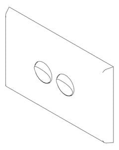3D Documentation Image of Switch 2Gang LegrandAU Inspyra Commercial Hor 10A 10AX