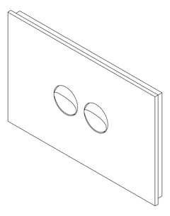 3D Documentation Image of Switch 2Gang LegrandAU Inspyra Hor 10A 10AX