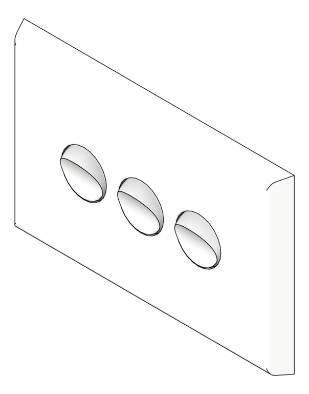 Navigate to Switch 3Gang LegrandAU Inspyra Commercial Hor 10A 10AX