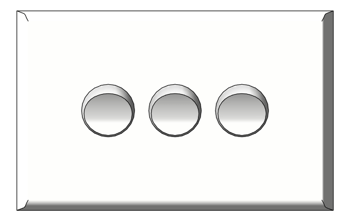Front Image of Switch 3Gang LegrandAU Inspyra Commercial Hor 10A 10AX