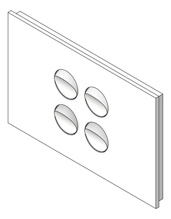 Navigate to Switch 4Gang LegrandAU Inspyra Hor 10A 10AX