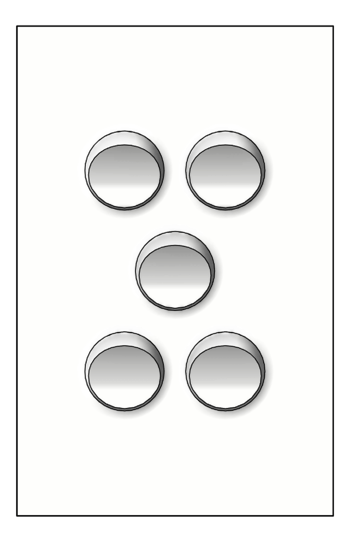 Front Image of Switch 5Gang LegrandAU Inspyra Vert 10A 10AX