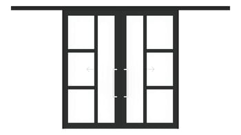 Front Image of Door Sliding LotusDoors Chorus BiParting Cavity