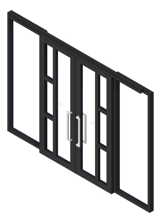 Image of Door Sliding LotusDoors Chorus BiParting DualSideLight