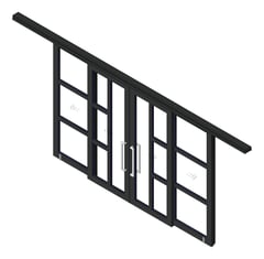 3D Shaded Image of Door Sliding LotusDoors Chorus BiParting Dual