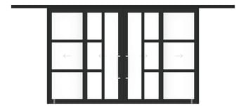 Front Image of Door Sliding LotusDoors Chorus BiParting Dual Cavity