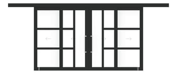 Front Image of Door Sliding LotusDoors Chorus BiParting Dual FaceFixed