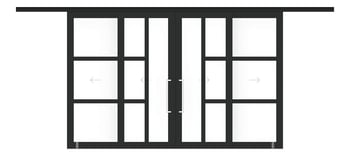 Front Image of Door Sliding LotusDoors Chorus BiParting Dual