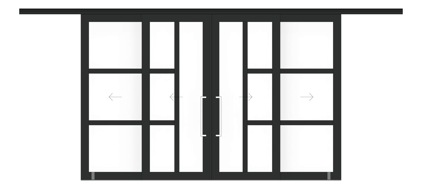 Front Image of Door Sliding LotusDoors Chorus BiParting Dual