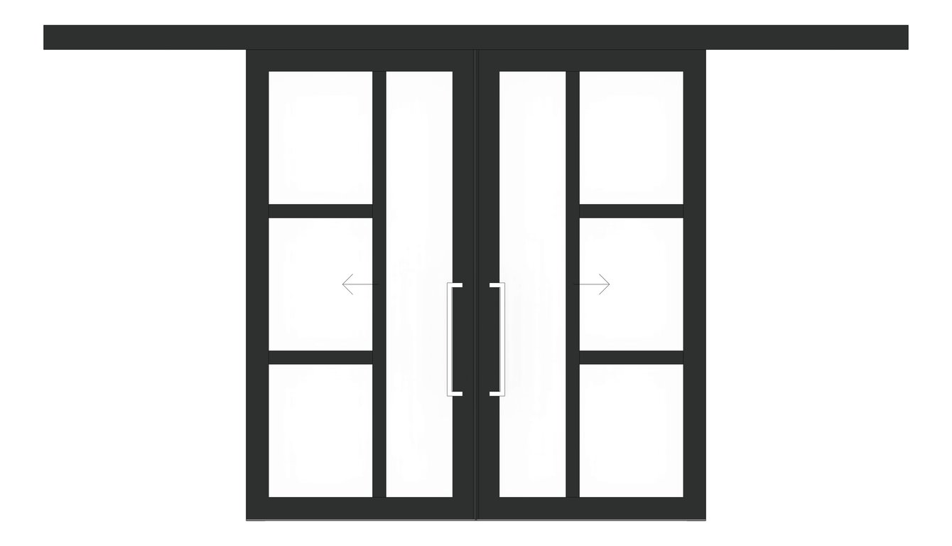 Front Image of Door Sliding LotusDoors Chorus BiParting FaceFixed