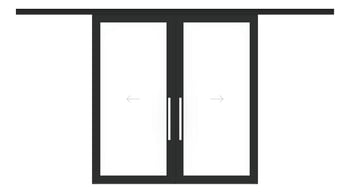 Front Image of Door Sliding LotusDoors Chorus BiParting