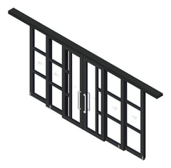 3D Shaded Image of Door Sliding LotusDoors Chorus BiParting Triple