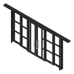 3D Shaded Image of Door Sliding LotusDoors Chorus BiParting Triple Cavity