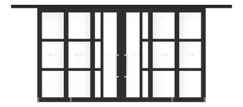 Front Image of Door Sliding LotusDoors Chorus BiParting Triple