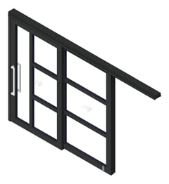 3D Shaded Image of Door Sliding LotusDoors Chorus Dual