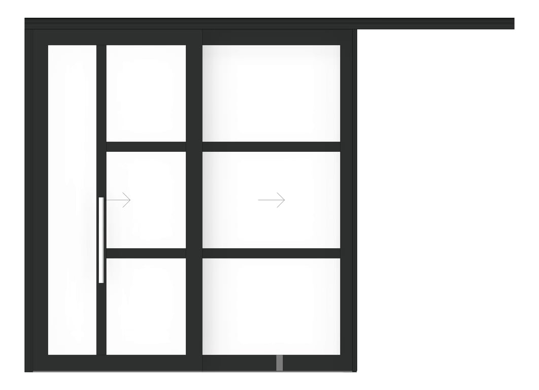 Front Image of Door Sliding LotusDoors Chorus Dual Cavity