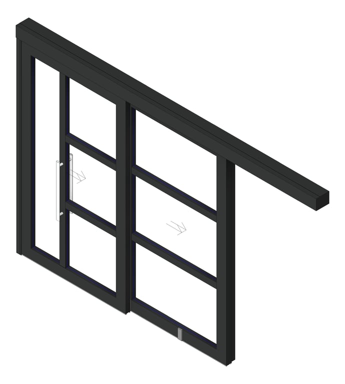 Image of Door Sliding LotusDoors Chorus Dual FaceFixed