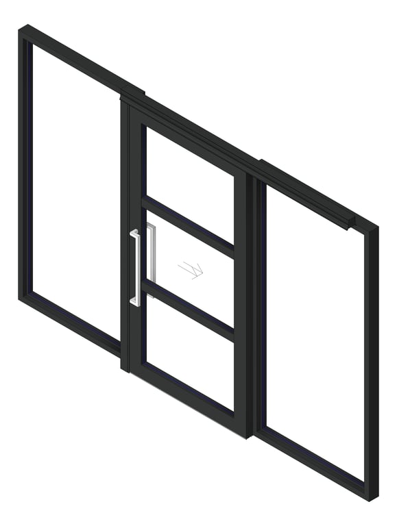 Image of Door Sliding LotusDoors Chorus Single DualSideLight OffsetJamb