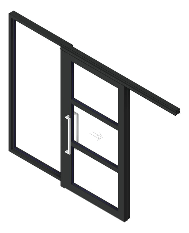 Image of Door Sliding LotusDoors Chorus Single Sidelight OffsetJamb